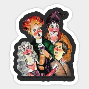 Hocus Pocus Black Flame Candle Lighting Sticker